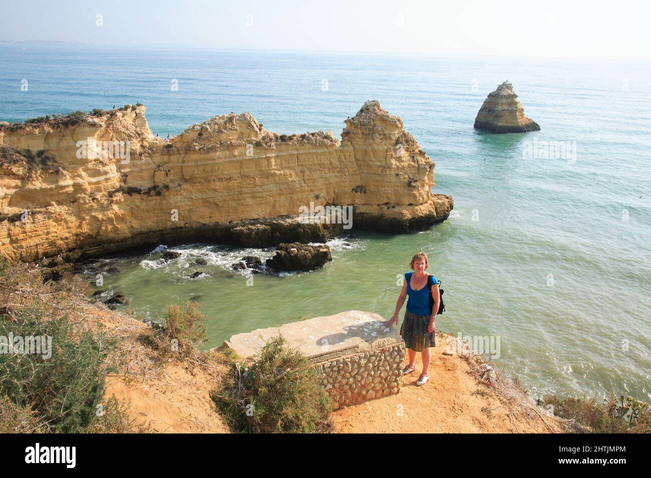 Praia do Pinhao, Lagos, Algarve, Portugal Stock Photo