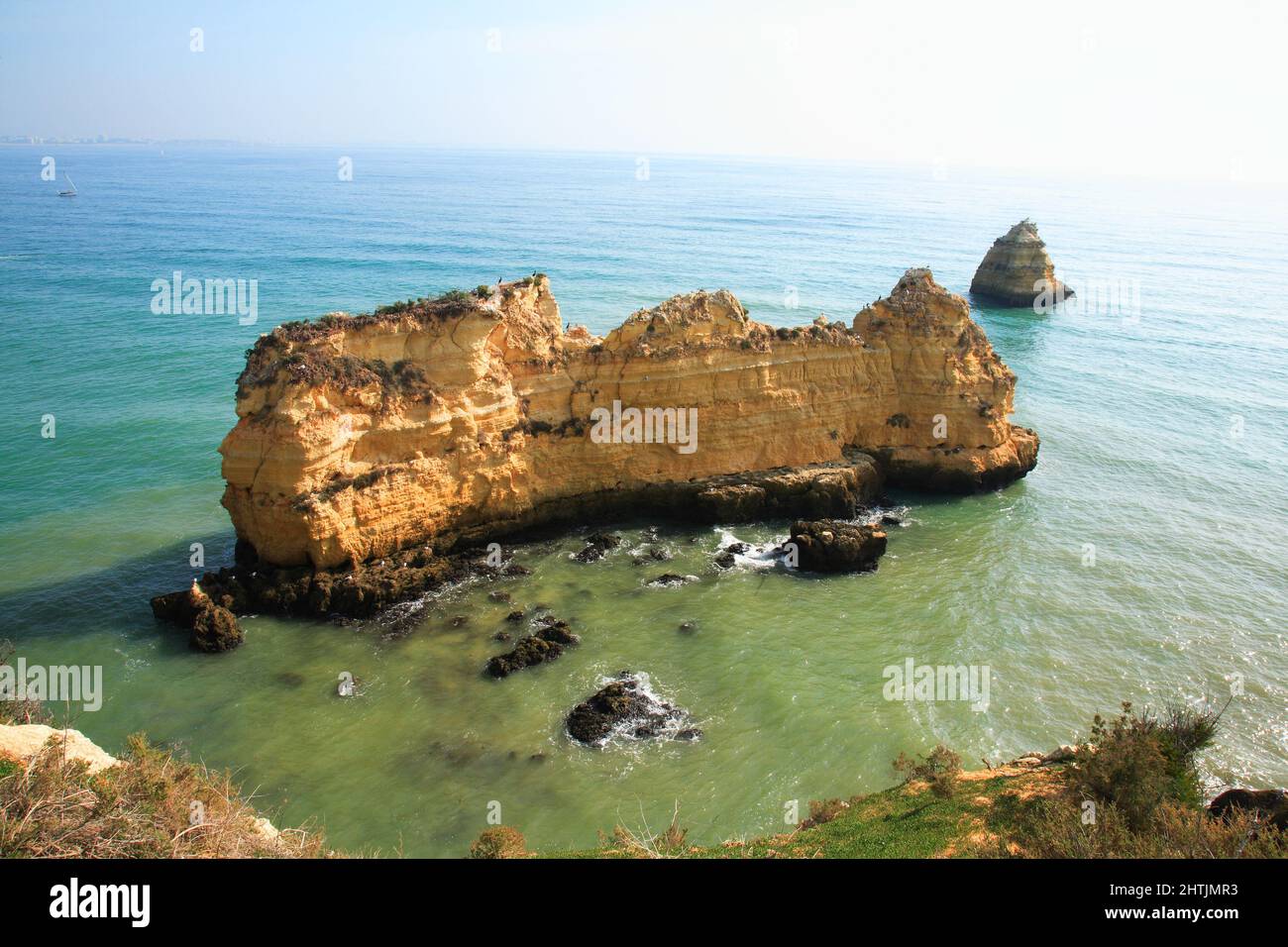 Praia do Pinhao, Lagos, Algarve, Portugal Stock Photo