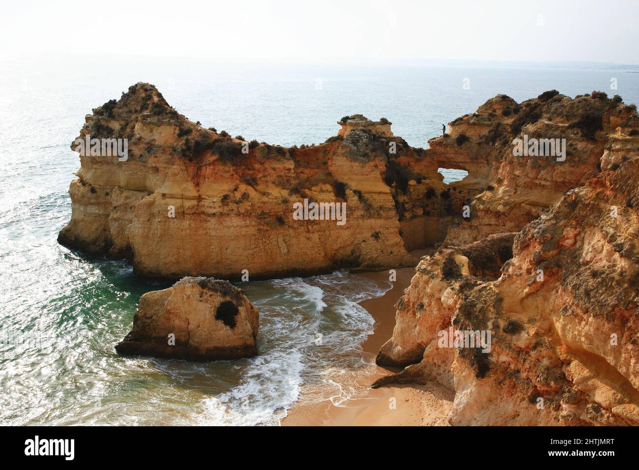 Praia do Pinhao, Lagos, Algarve, Portugal Stock Photo