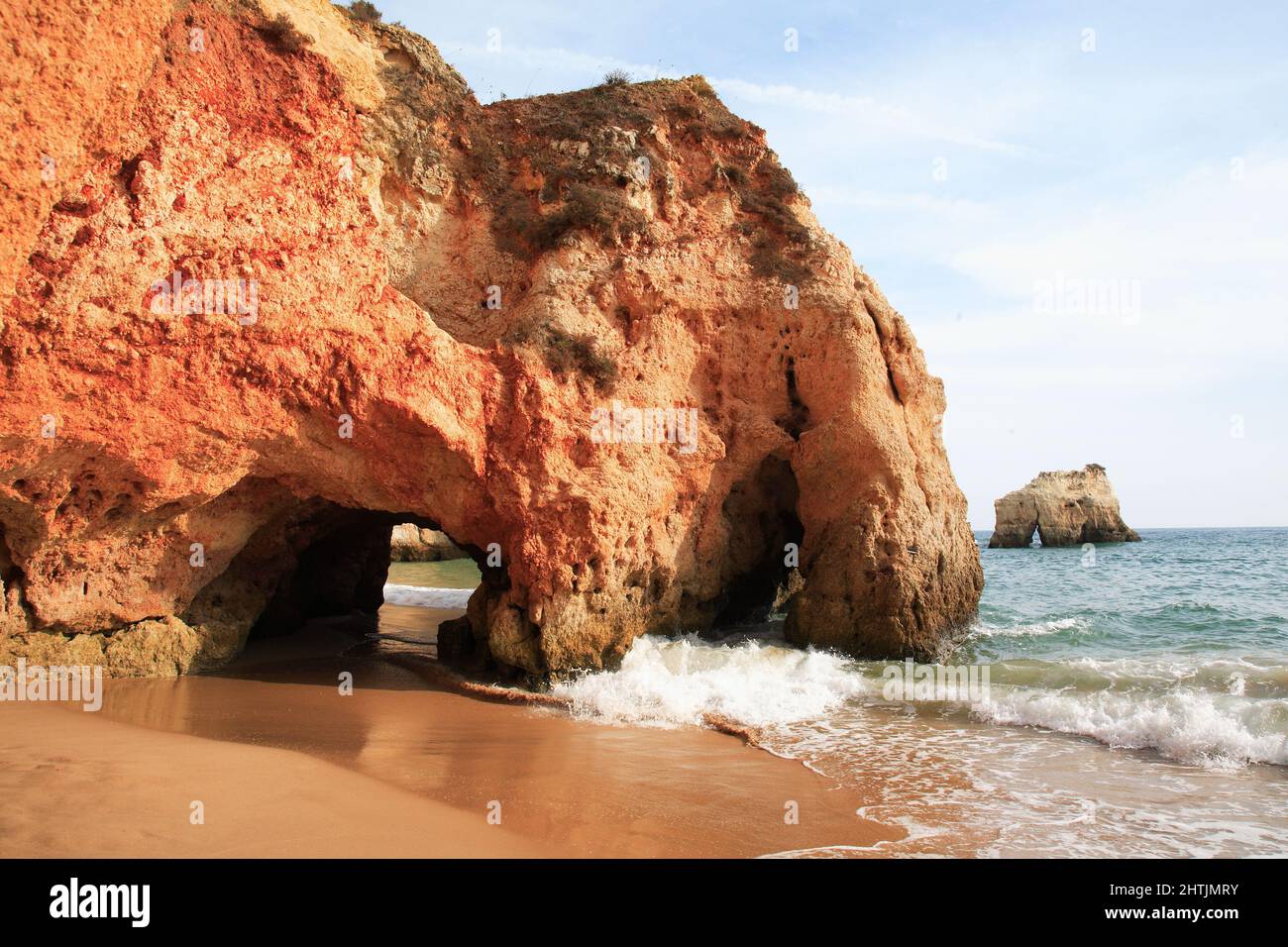 Praia do Pinhao, Lagos, Algarve, Portugal Stock Photo