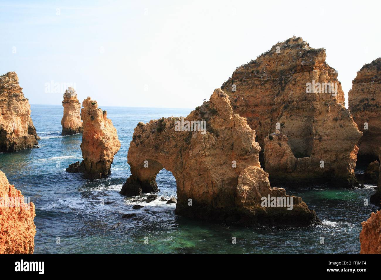 Praia do Pinhao, Lagos, Algarve, Portugal Stock Photo