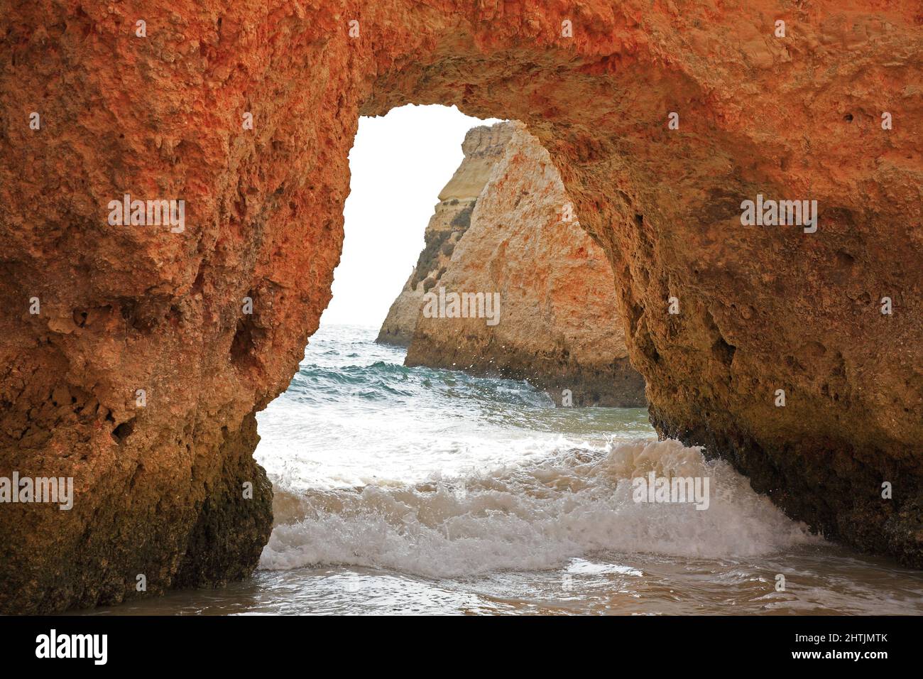 Praia do Pinhao, Lagos, Algarve, Portugal Stock Photo