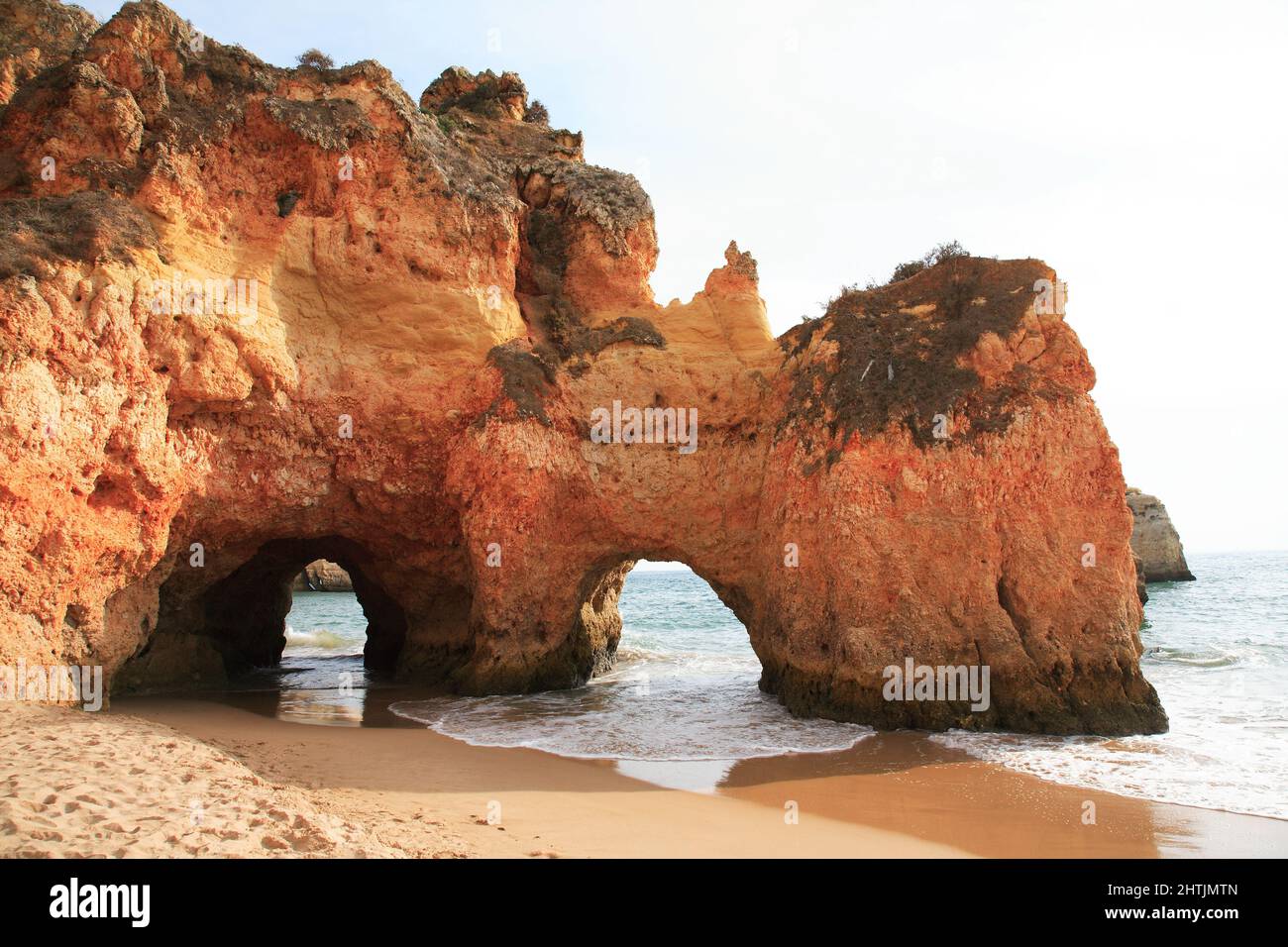 Praia do Pinhao, Lagos, Algarve, Portugal Stock Photo