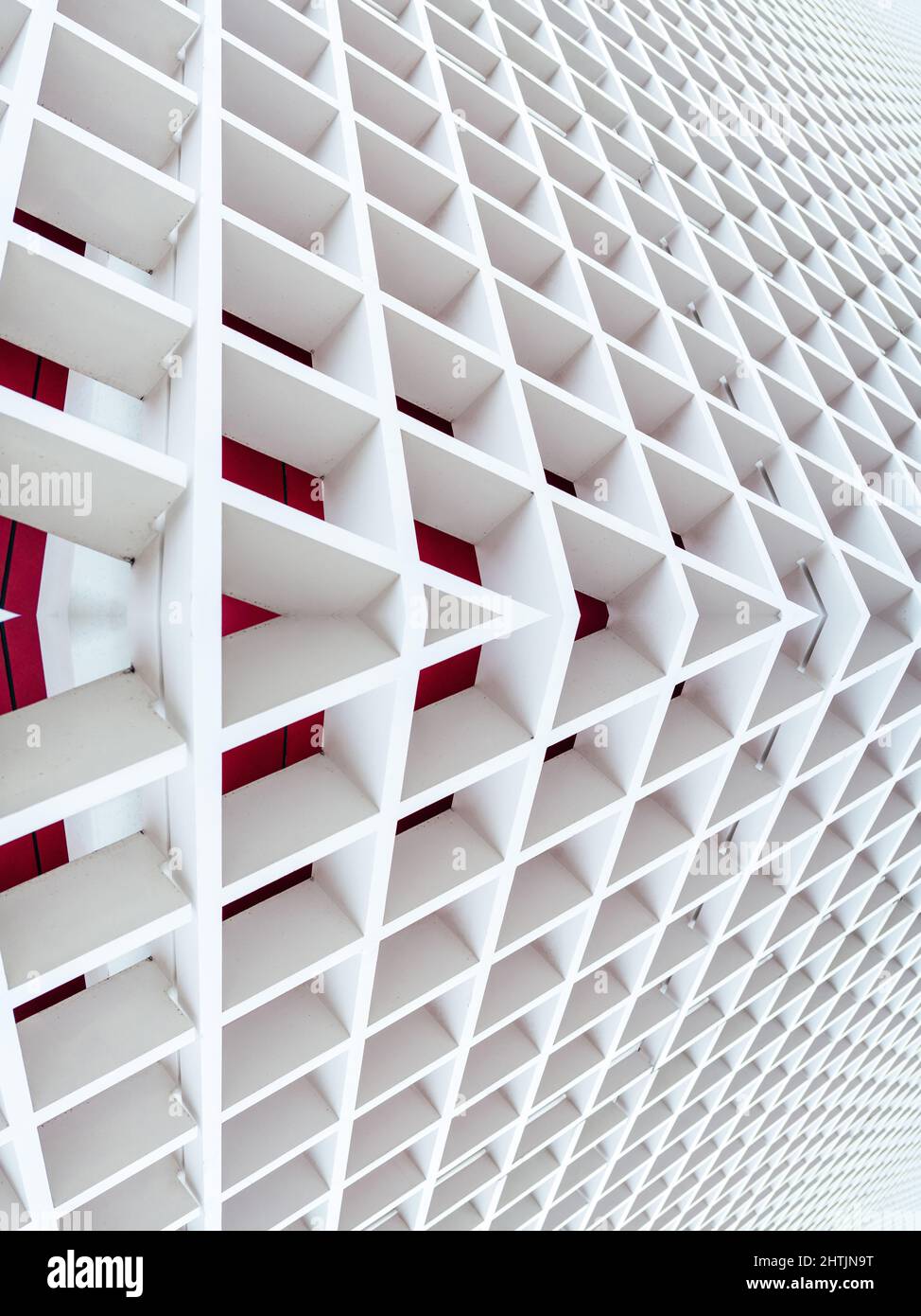 white wood lattice building background Stock Photo Alamy