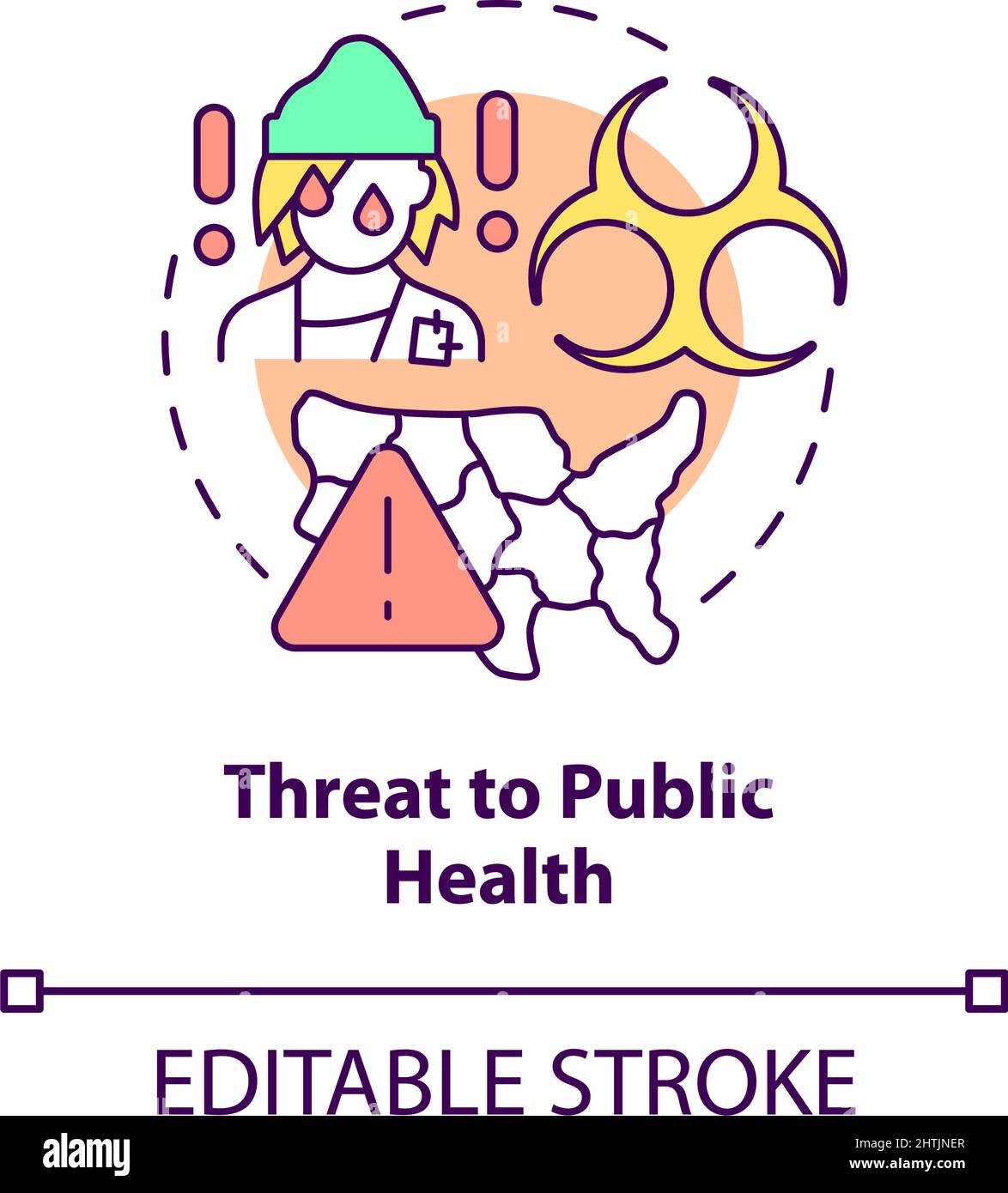 Threat to public health concept icon Stock Vector Image & Art - Alamy