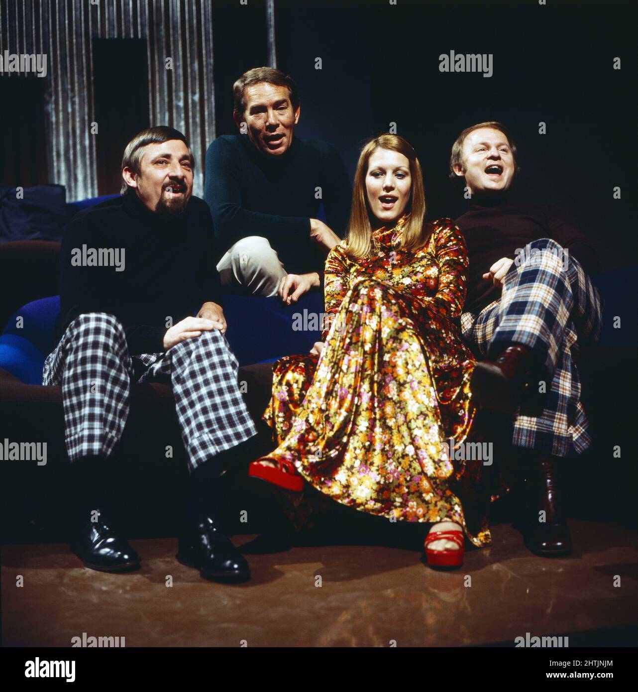 The Singers Unlimited, amerikanische Vokalgruppe bestehend aus Eugene Gene Puerling, Don Shelton, Len Dresslar und Bonnie Herman, Deutschland um 1974. Stock Photo