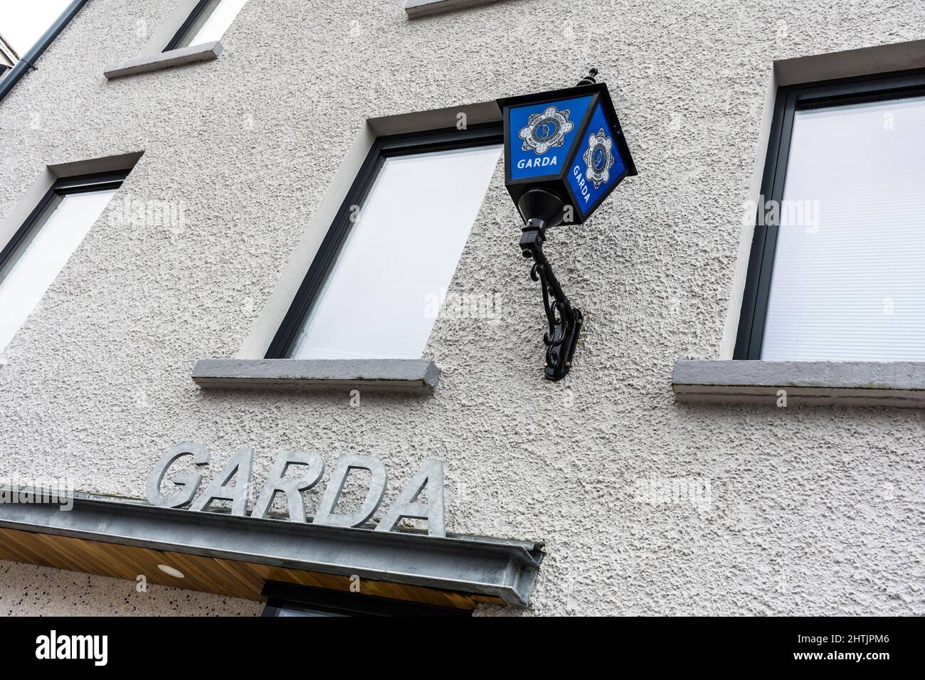An Garda Síochána station, Irish Police office, recently upgraded and extended, Donegal Town, County Donegal, Ireland Stock Photo