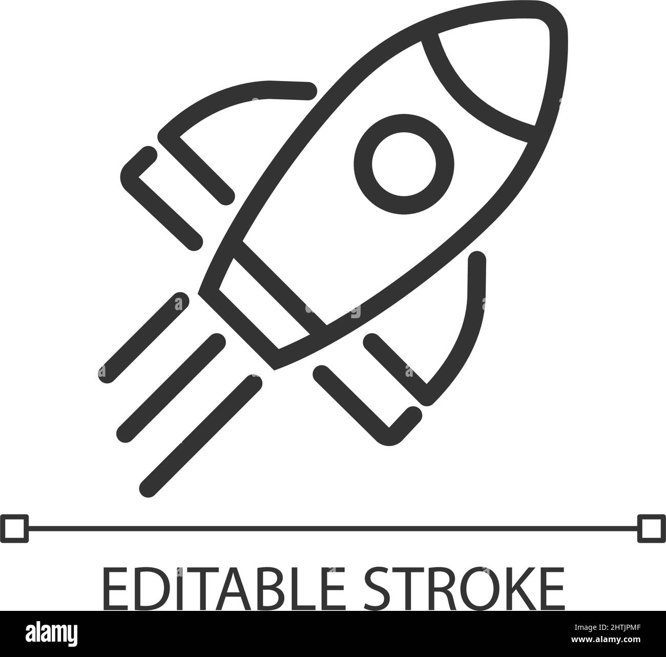 Rocket pixel perfect linear icon Stock Vector Image & Art - Alamy