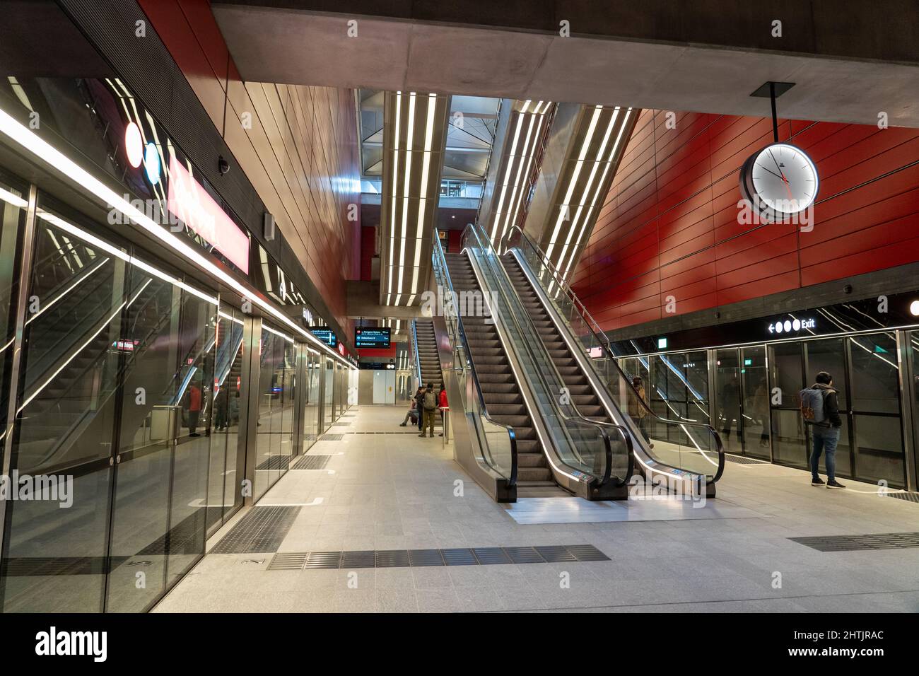 Copenhagen metro station stock photo alamy