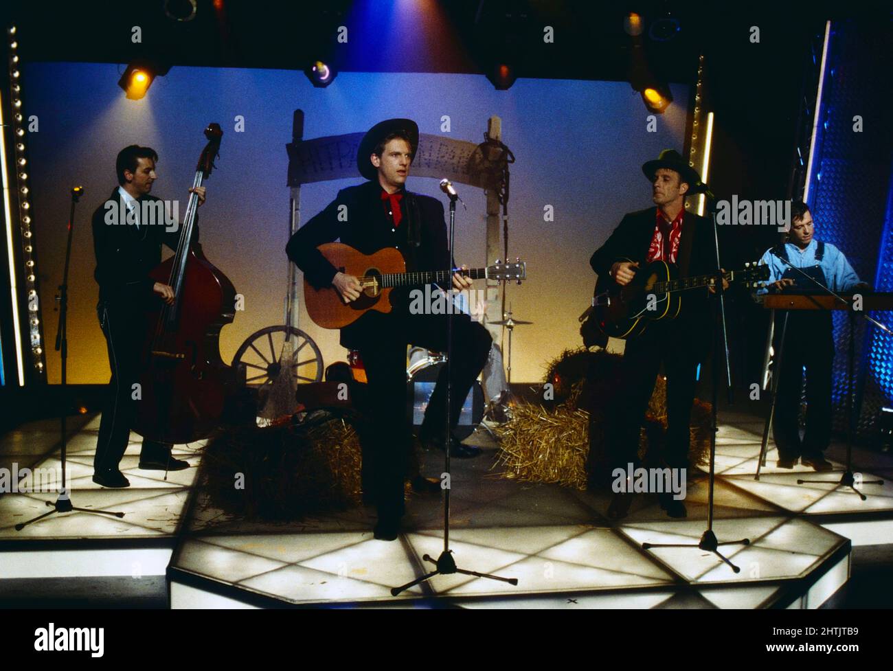 BR5-49, amerikanische Country-Band, bei einem Auftritt in der Show 'Power Night - Eine amerikanische Nacht', Deutschland 1996. Stock Photo