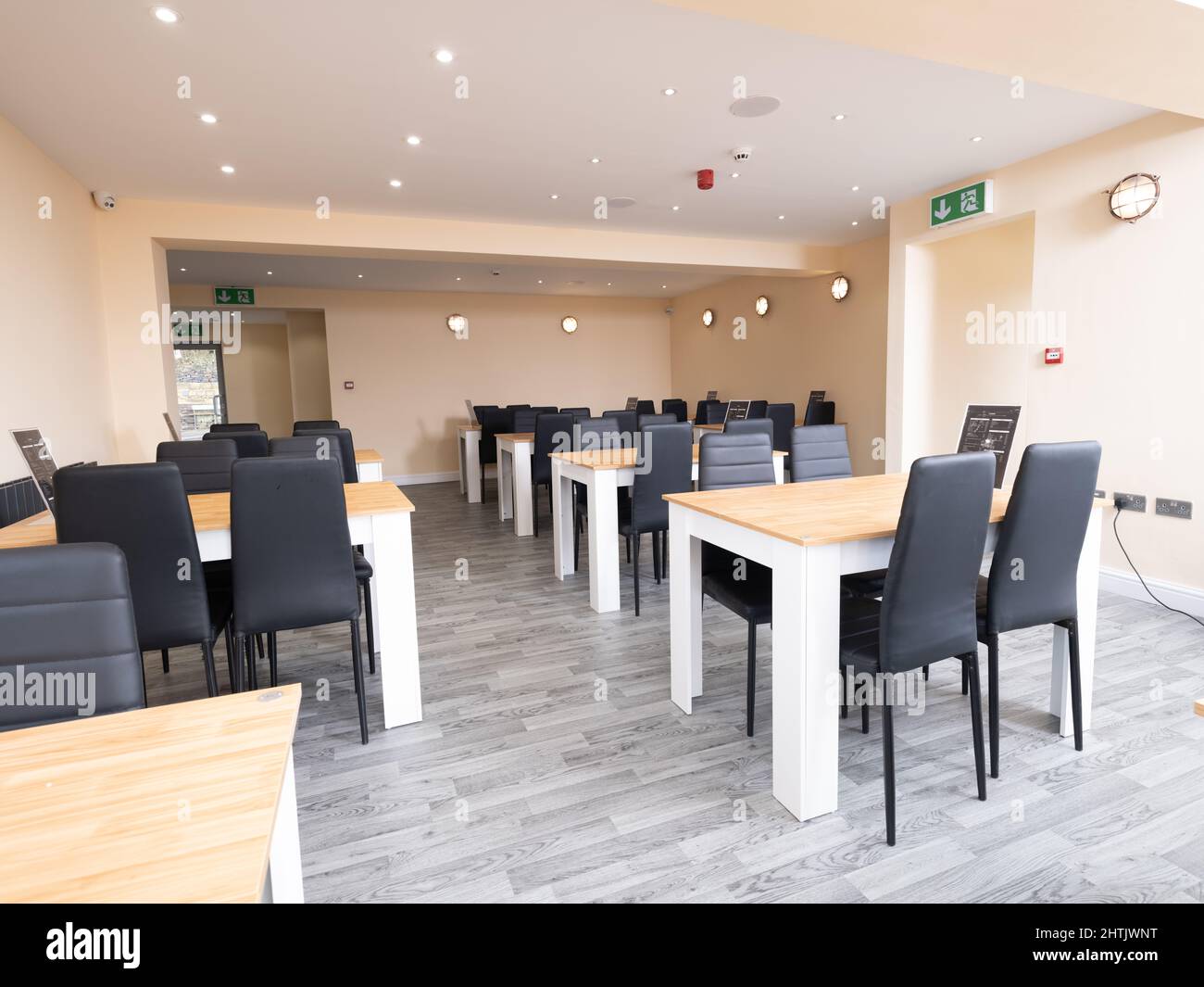 Compo's fish and chip restaurant, Holmfirth, West Yorkshire Stock Photo