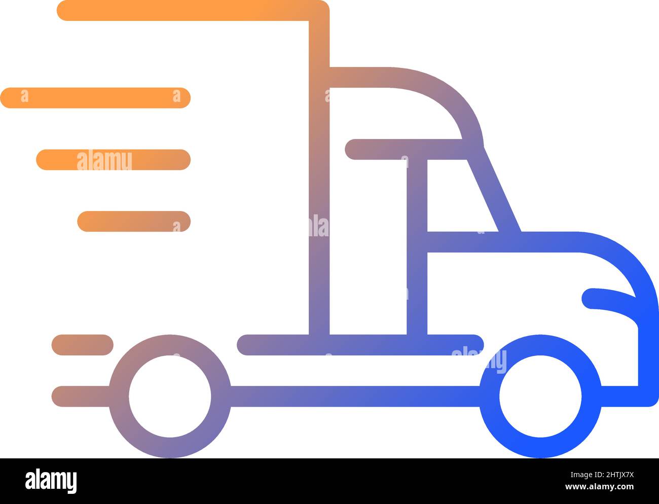 Truck gradient linear vector icon Stock Vector Image & Art - Alamy