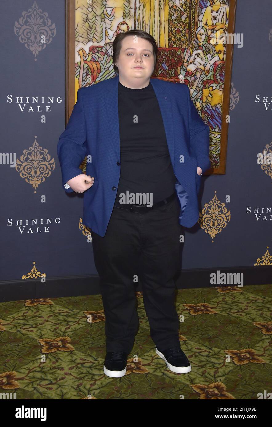 HOLLYWOOD, CA - FEBRUARY 28: Dylan Gage at the premiere of STARZ