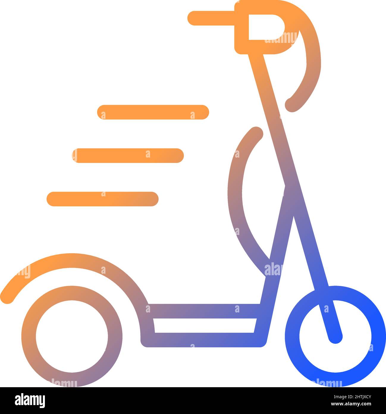 Scooter gradient linear vector icon Stock Vector Image & Art - Alamy