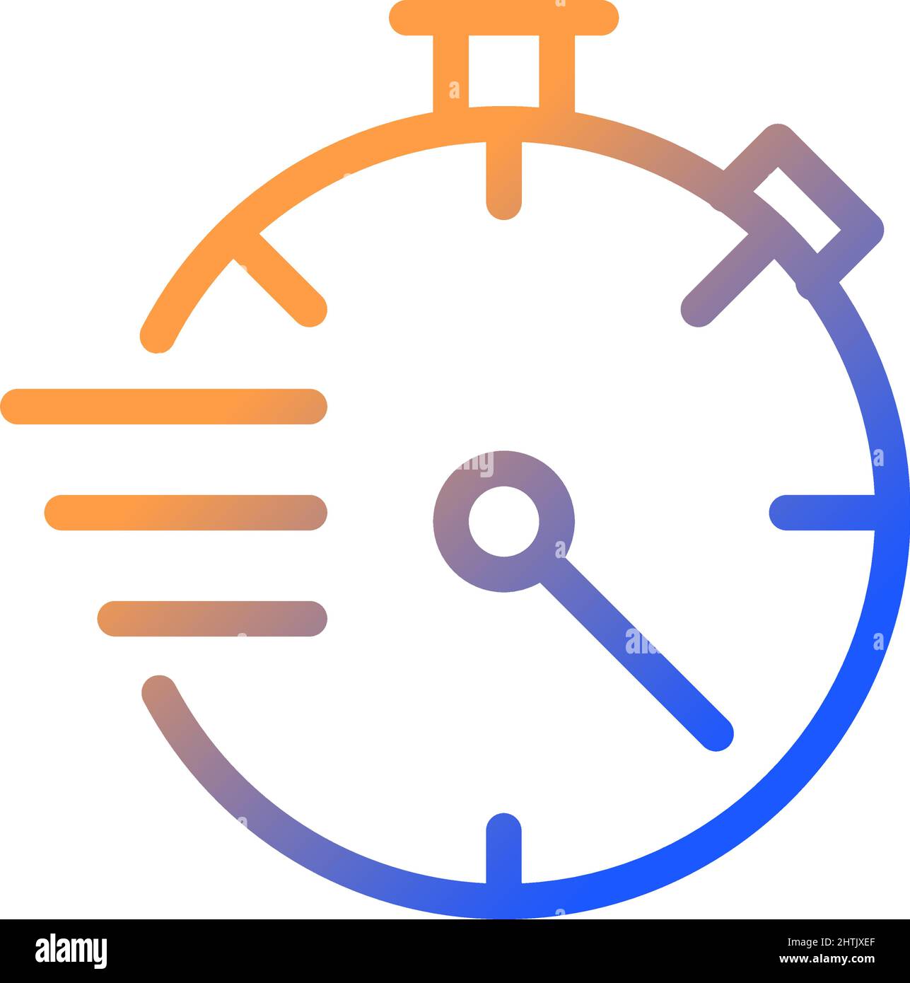 Stopwatch gradient linear vector icon Stock Vector Image & Art - Alamy