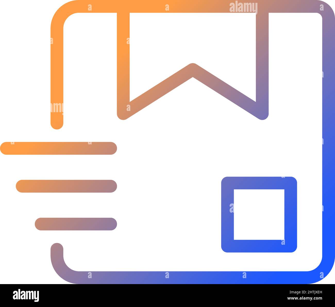 Parcel gradient linear vector icon Stock Vector Image & Art - Alamy