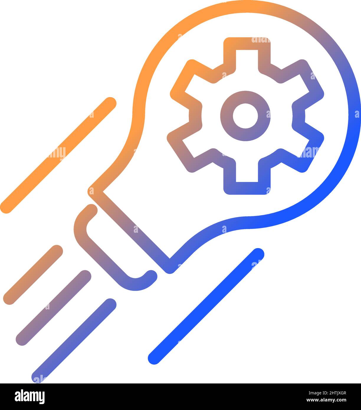 Development gradient linear vector icon Stock Vector