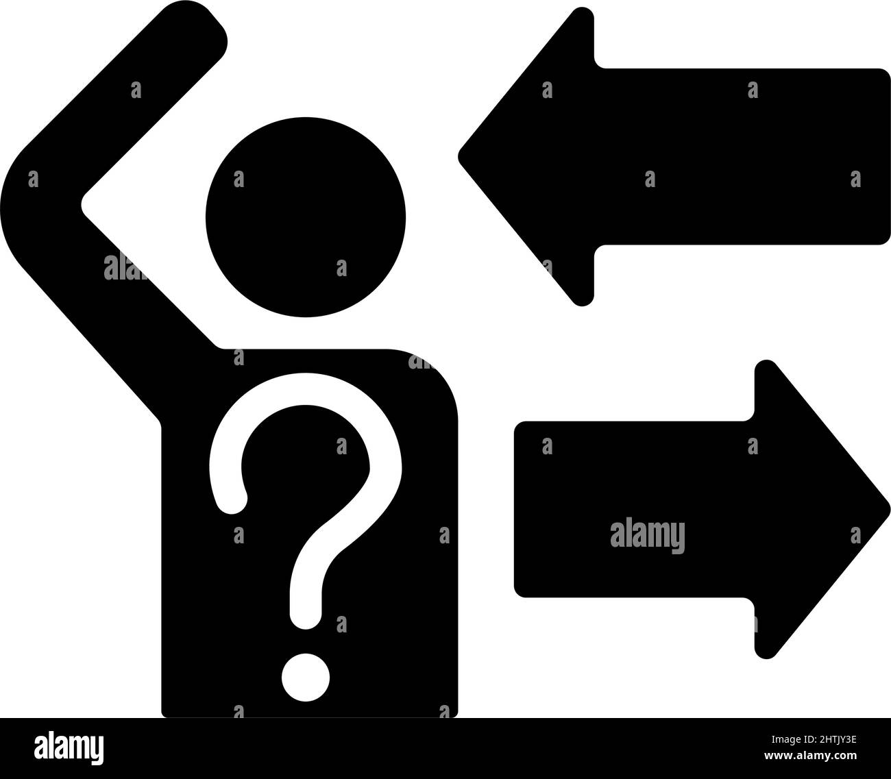 Problem choice Black and White Stock Photos & Images - Alamy