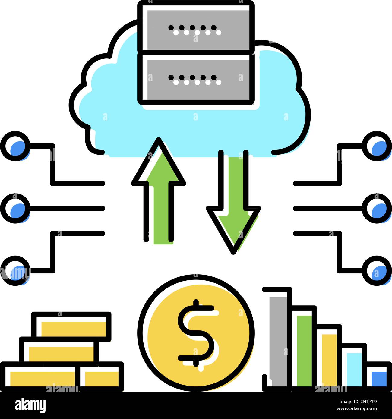 regtech electronic equipment color icon vector illustration Stock ...