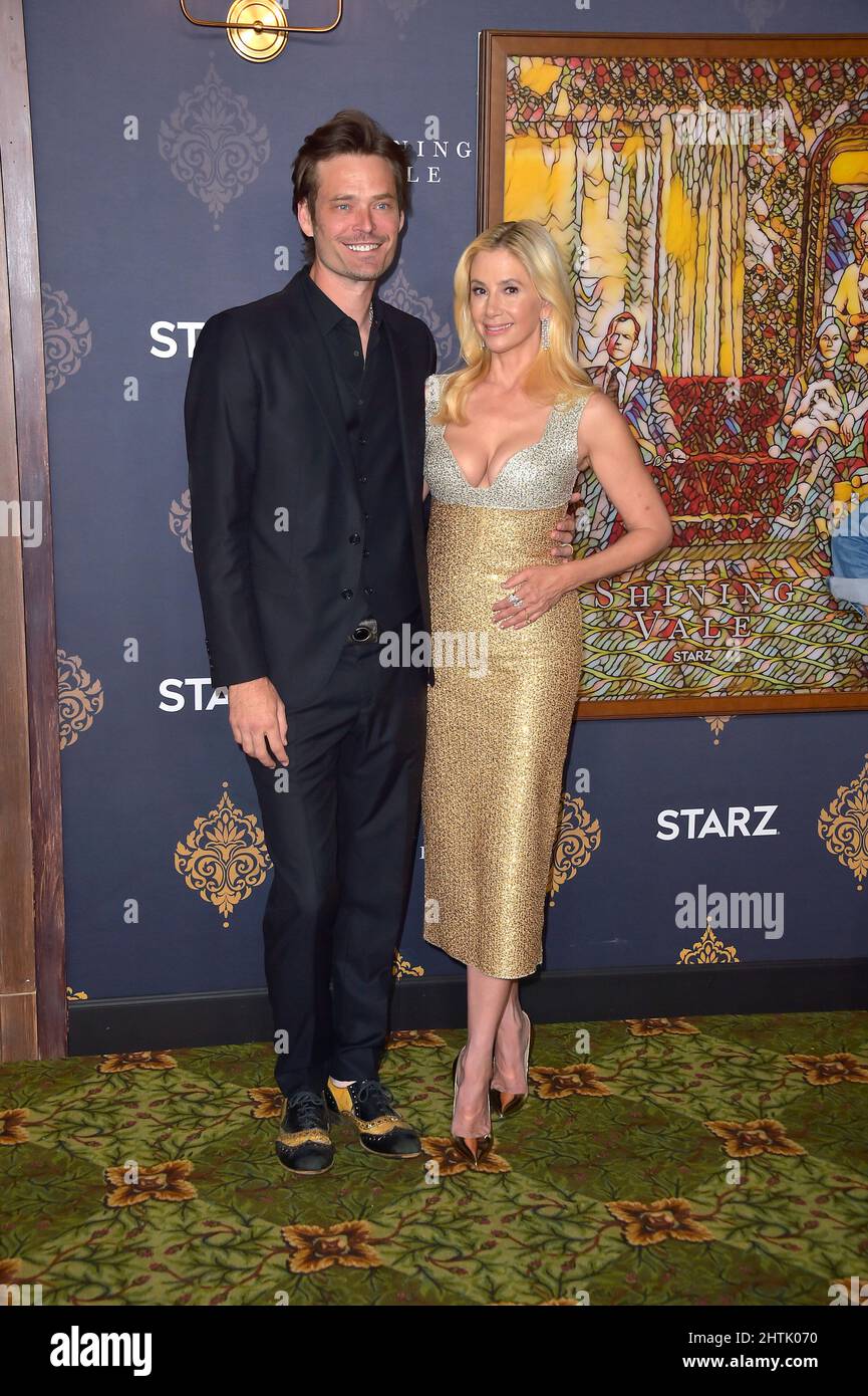 HOLLYWOOD, CA - FEBRUARY 28: Christopher Backus and Mira Sorvino at the
