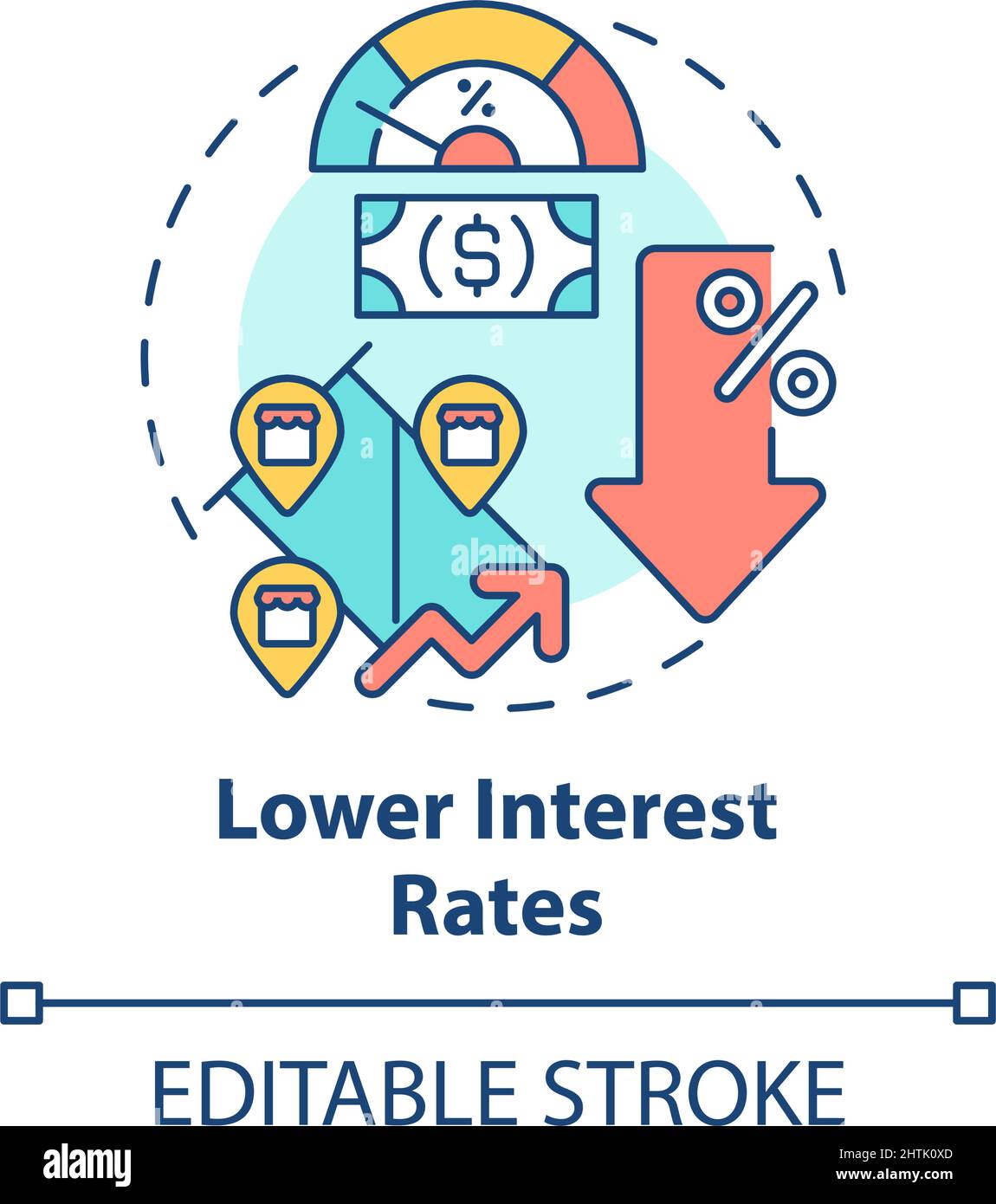 Finance abstract rates Stock Vector Images Alamy