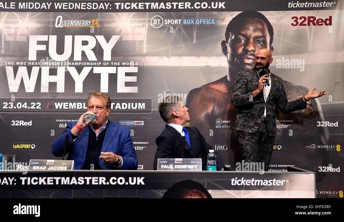 Tyson Fury, Chief Operating Officer of Top Rank Brad Jacobs and