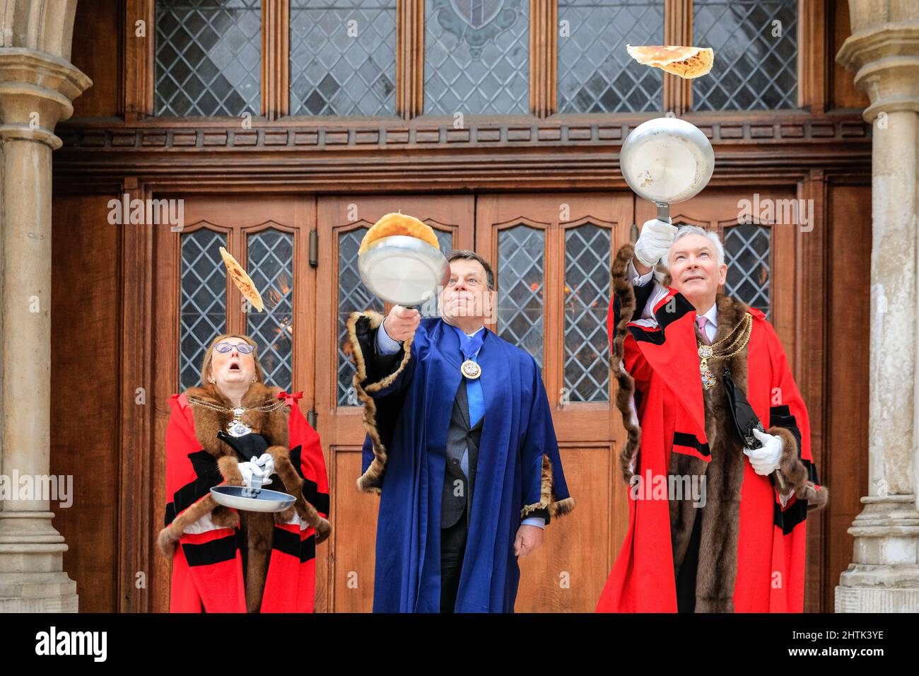 London, UK, 01st March 2022. The Chief Commoner (middle) Brian Mooney ...