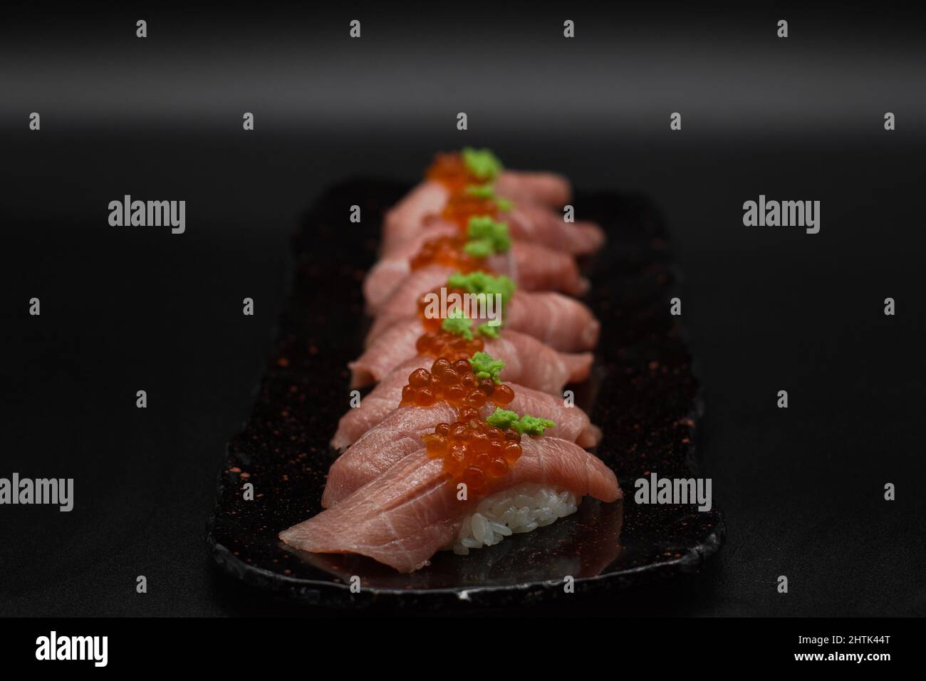 Otoro tuna is the best part of tuna belly. Delicious eight Japanese