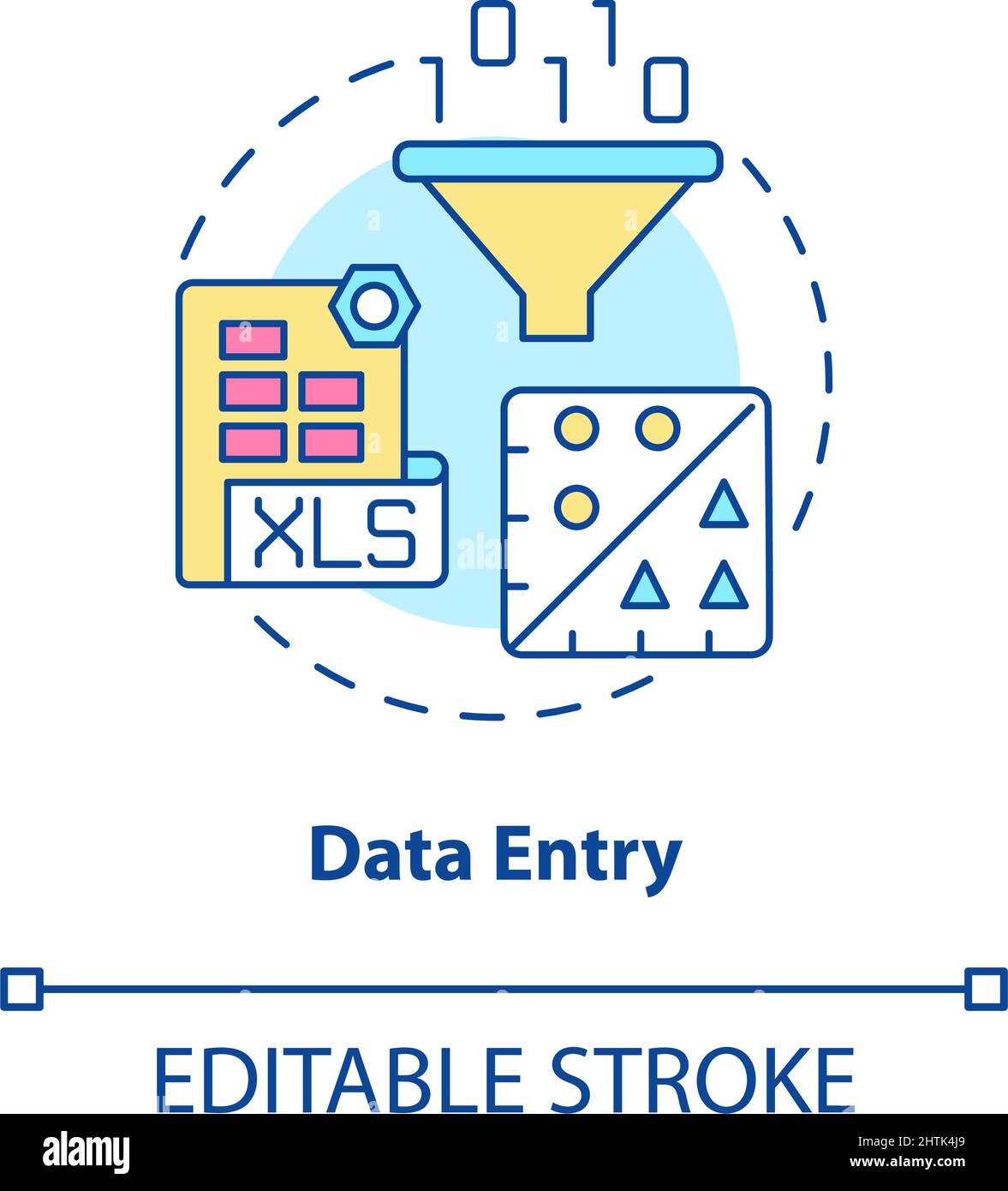 Data entry concept icon Stock Vector Image & Art Alamy