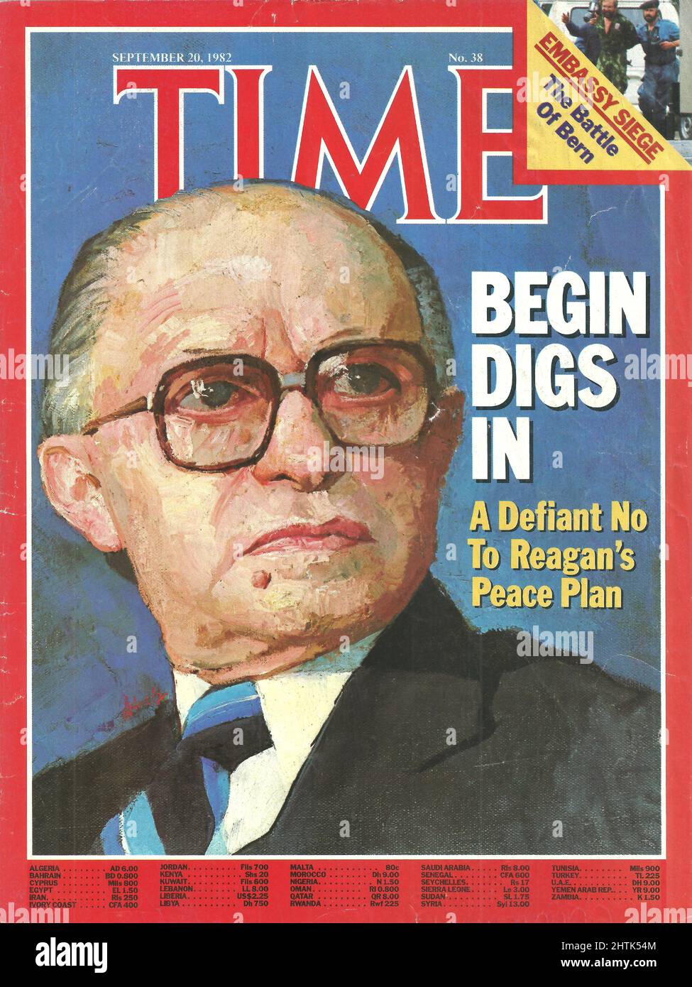Time magazine cover September 20 1982 Embassy Siege The battle of Bern