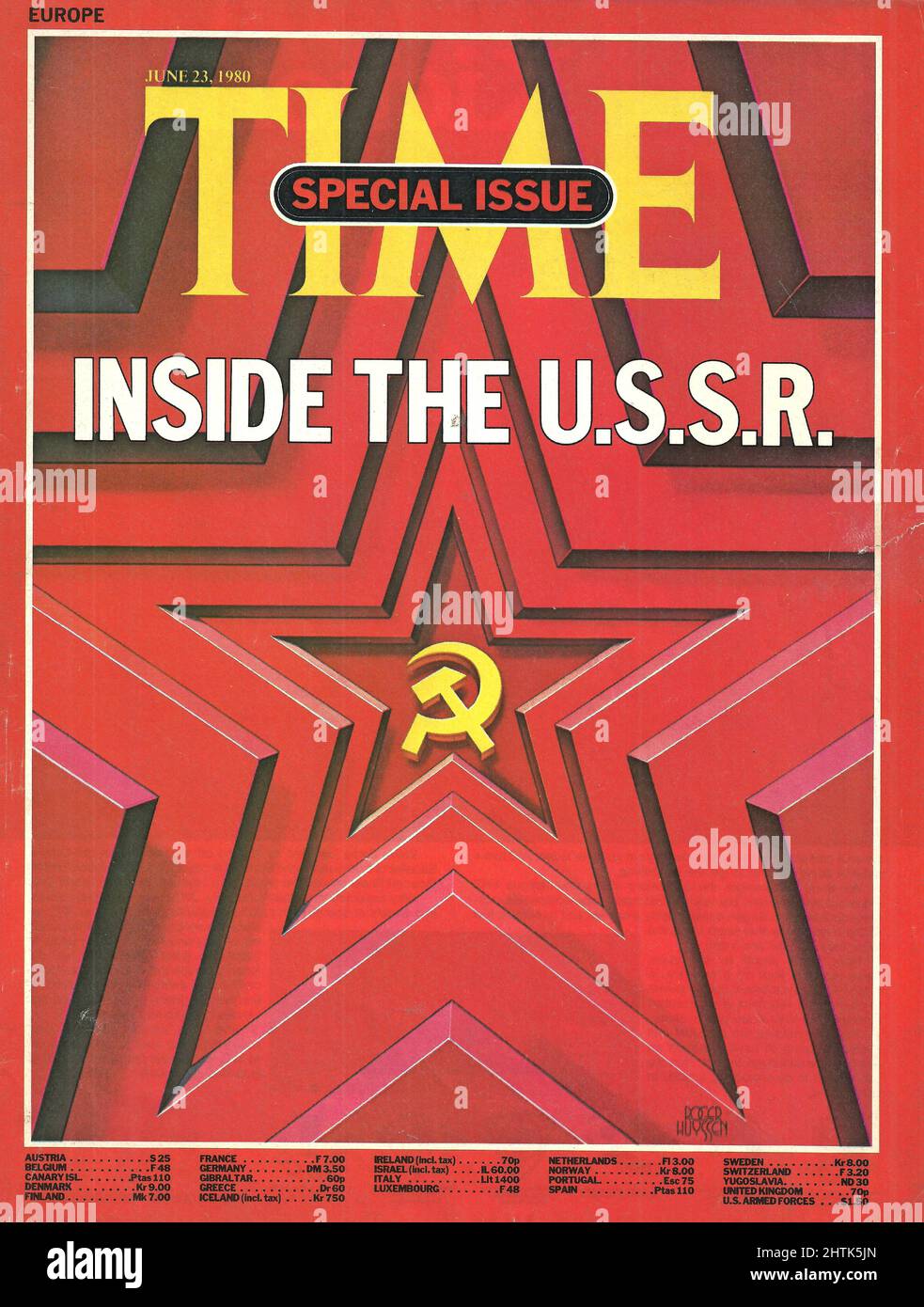 Time magazine cover Inside the USSR Stock Photo