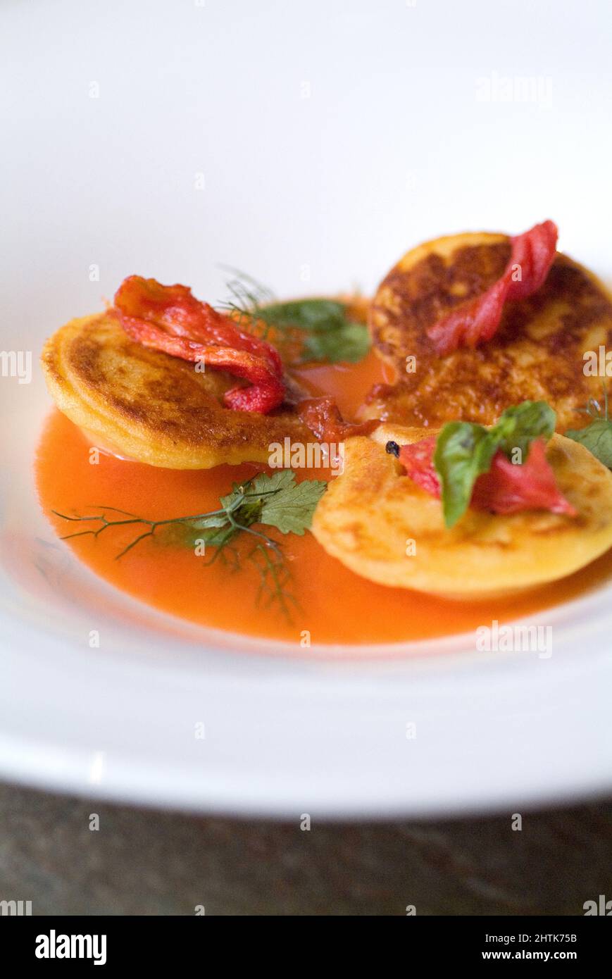 Il Pagliaccio restaurant, Via dei Banchi Vecchi 129a, Rome, Lazio, Italy Stock Photo