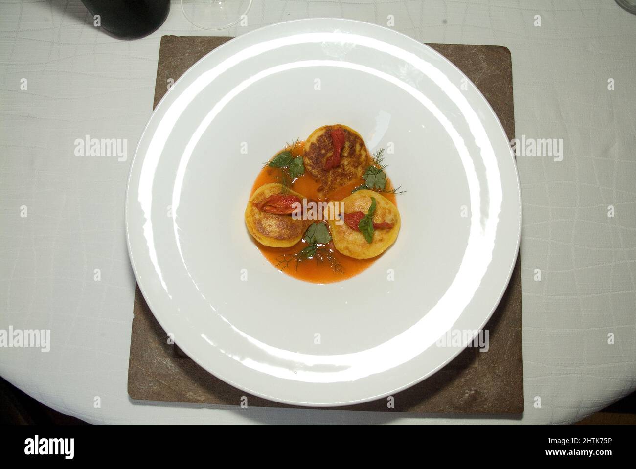Il Pagliaccio restaurant, Via dei Banchi Vecchi 129a, Rome, Lazio, Italy Stock Photo