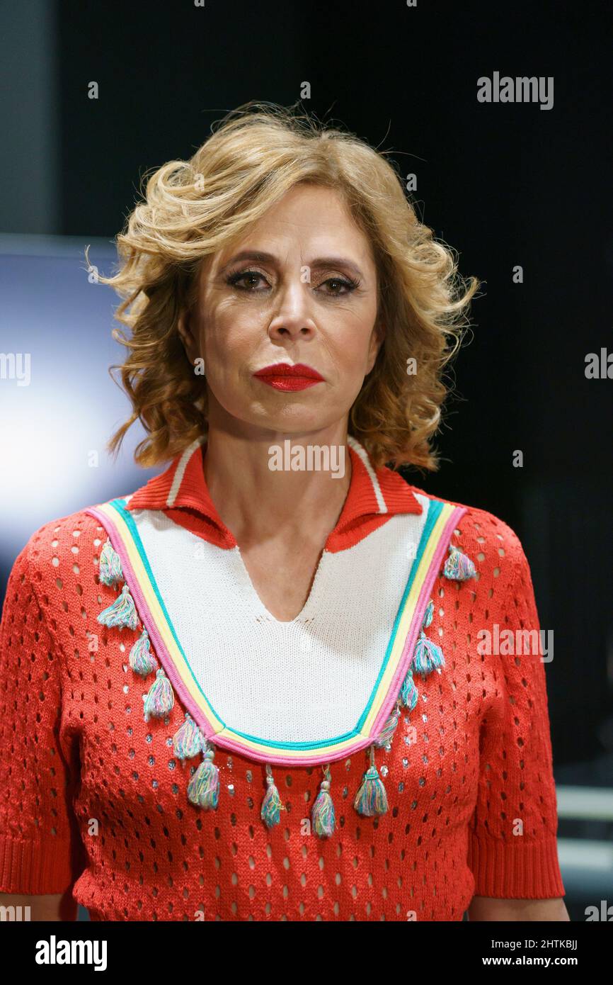 Agatha Ruiz de la Prada attends the presentation of the Mercedes Benz Fashion Week Madrid at IFEMA in Madrid. (Photo by Atilano Garcia / SOPA Images/Sipa USA) Stock Photo