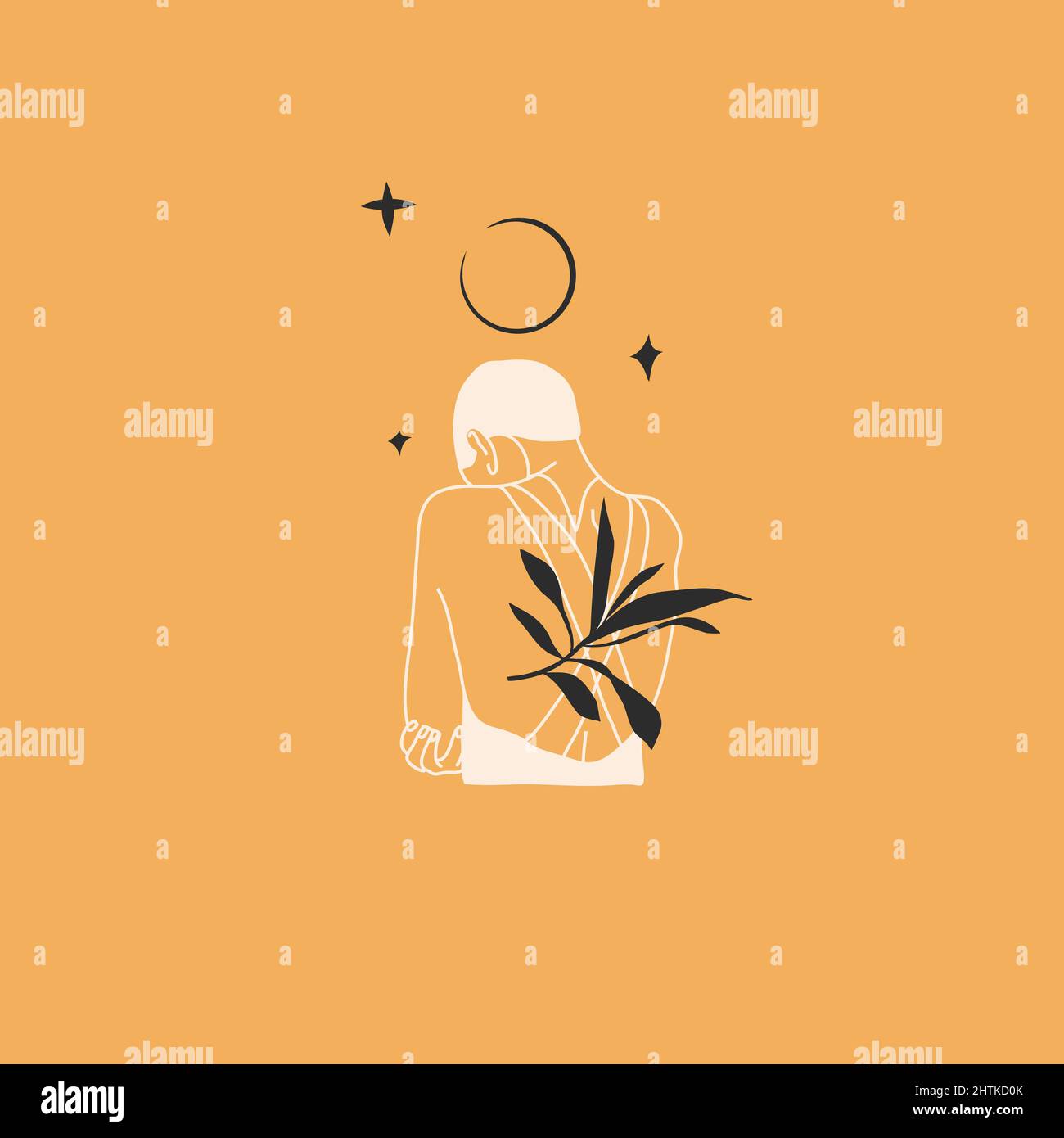 Hand drawn vector abstract stock flat graphic illustration with logo ...
