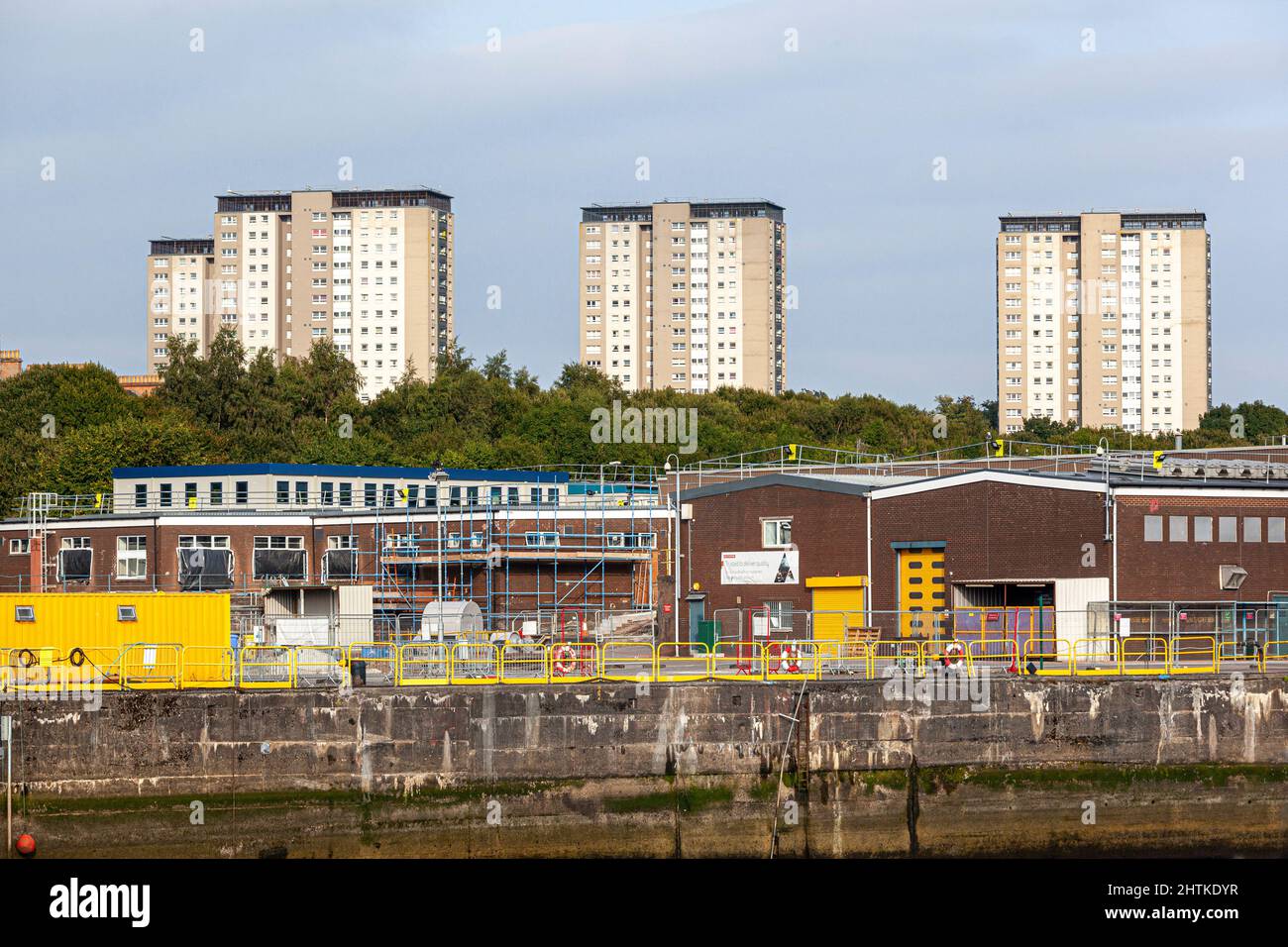 High rise apartment blocks at Knightswood, Glasgow, Scotland UK Stock Photo