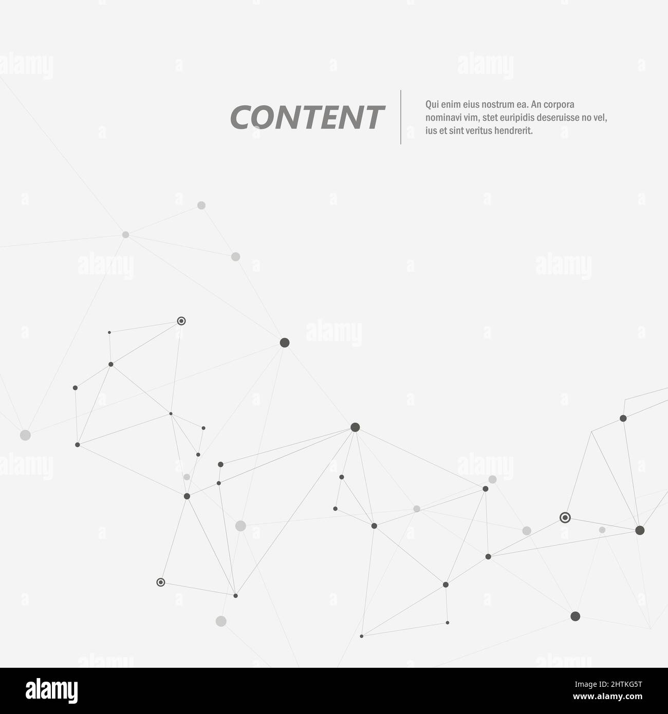 Technology abstract background with connected line and dots. Vector ...