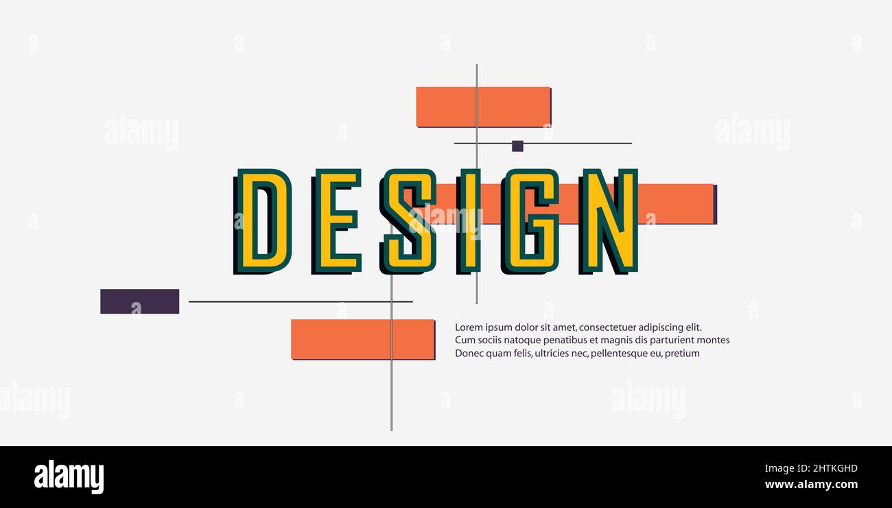 Vector abstract inscription design for decoration Stock Vector Image ...