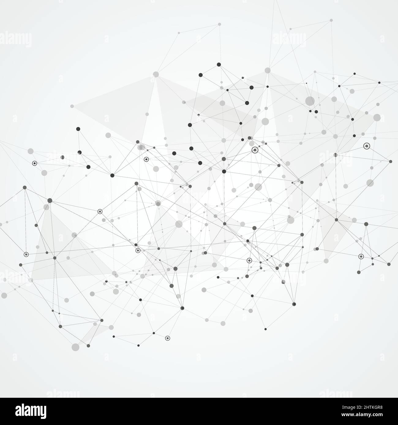 Geometric background with connected abstract shapes. Vector modern background Stock Vector