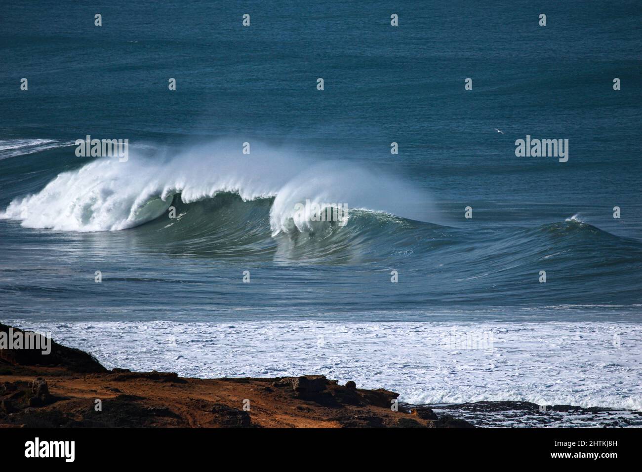 Big ocean waves in a stormy day Stock Photo