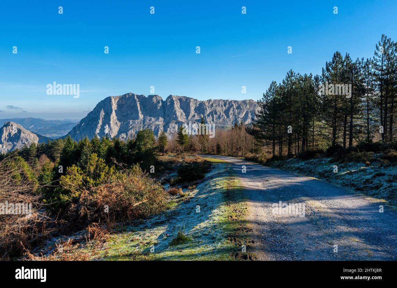 Urkiola Natural Park located in the southeastern corner of Biscay and