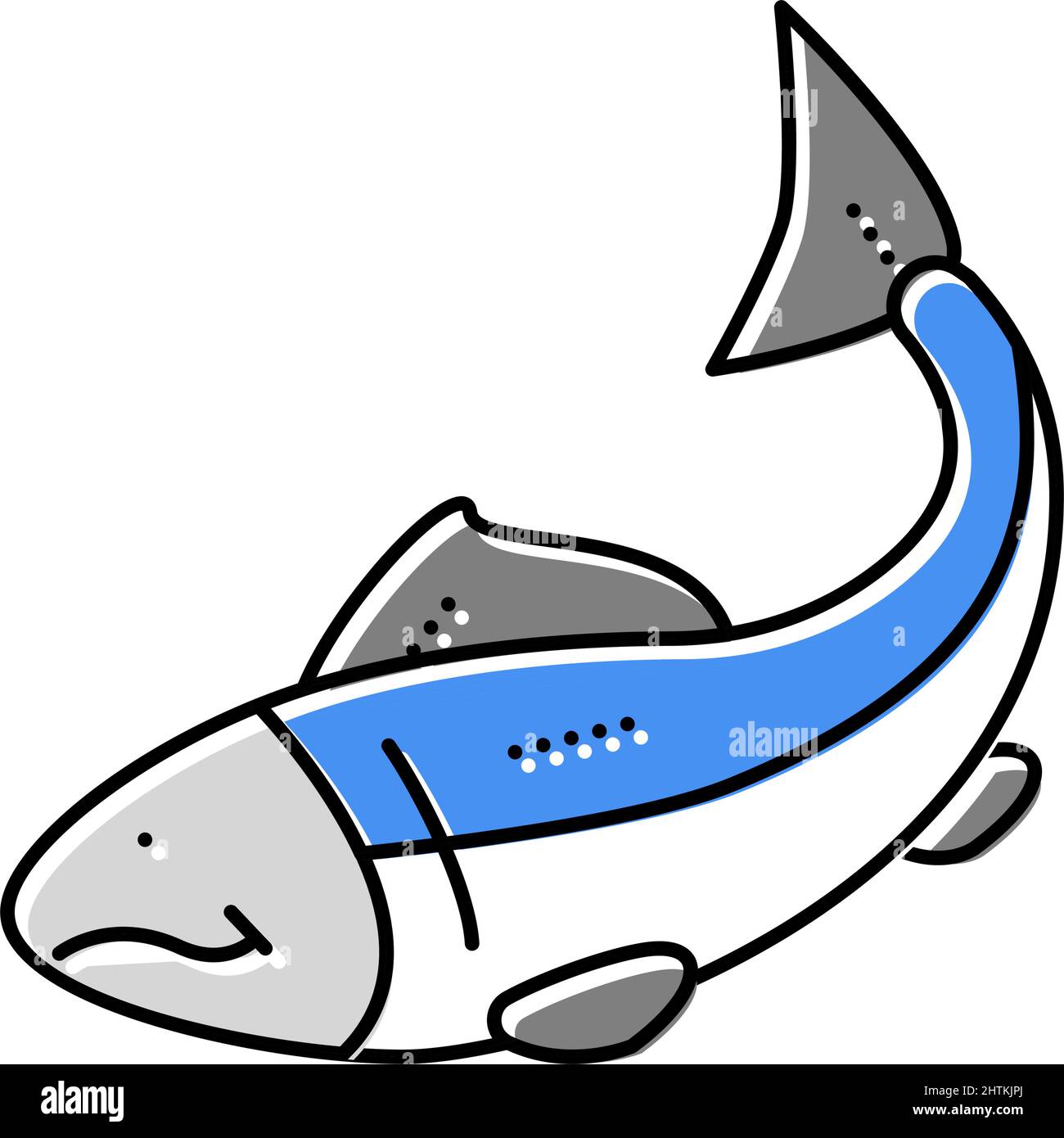 fish seafood color icon vector illustration Stock Vector Image & Art ...