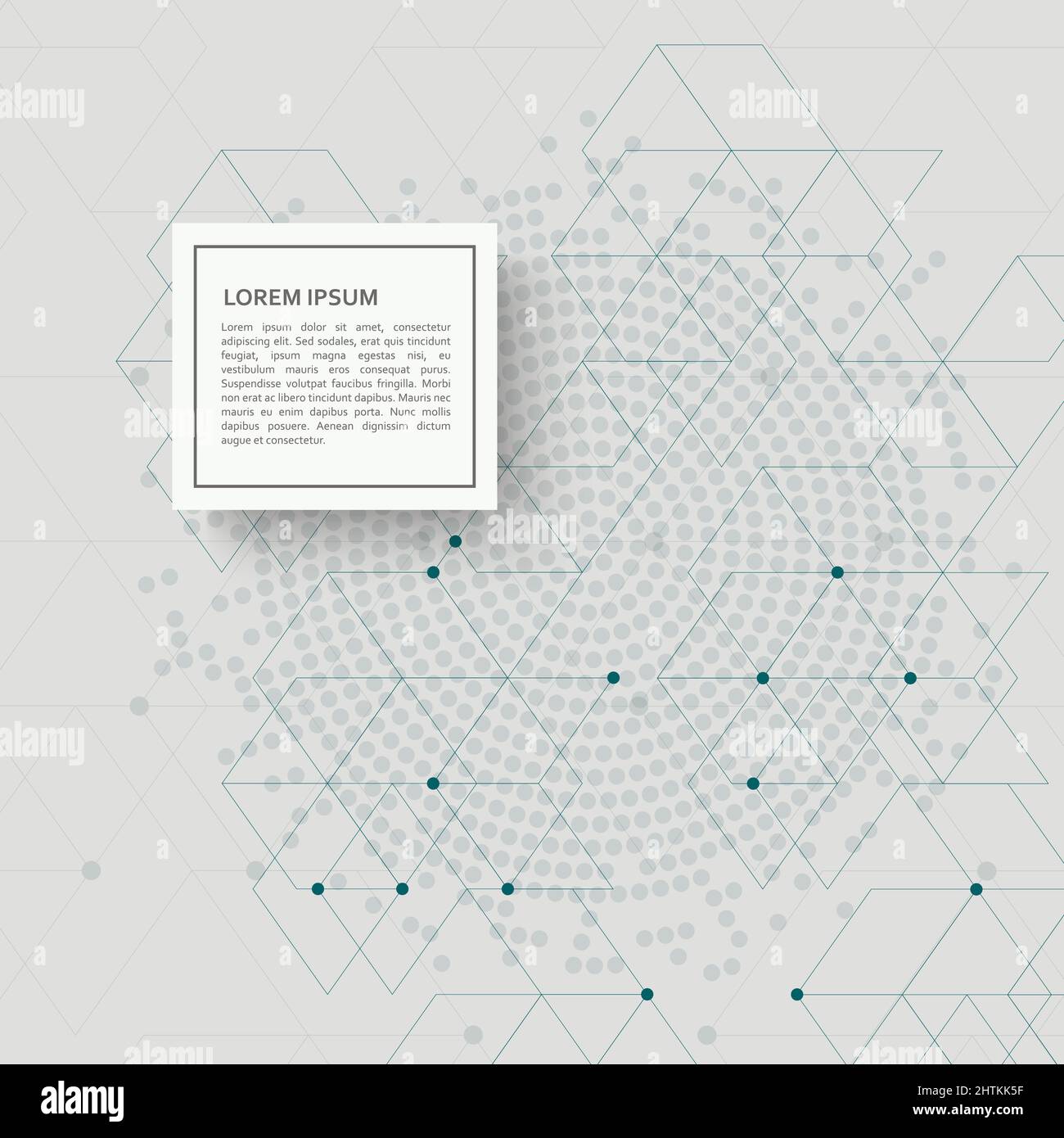 Abstract background with hexagon pattern and dots Stock Vector Image ...