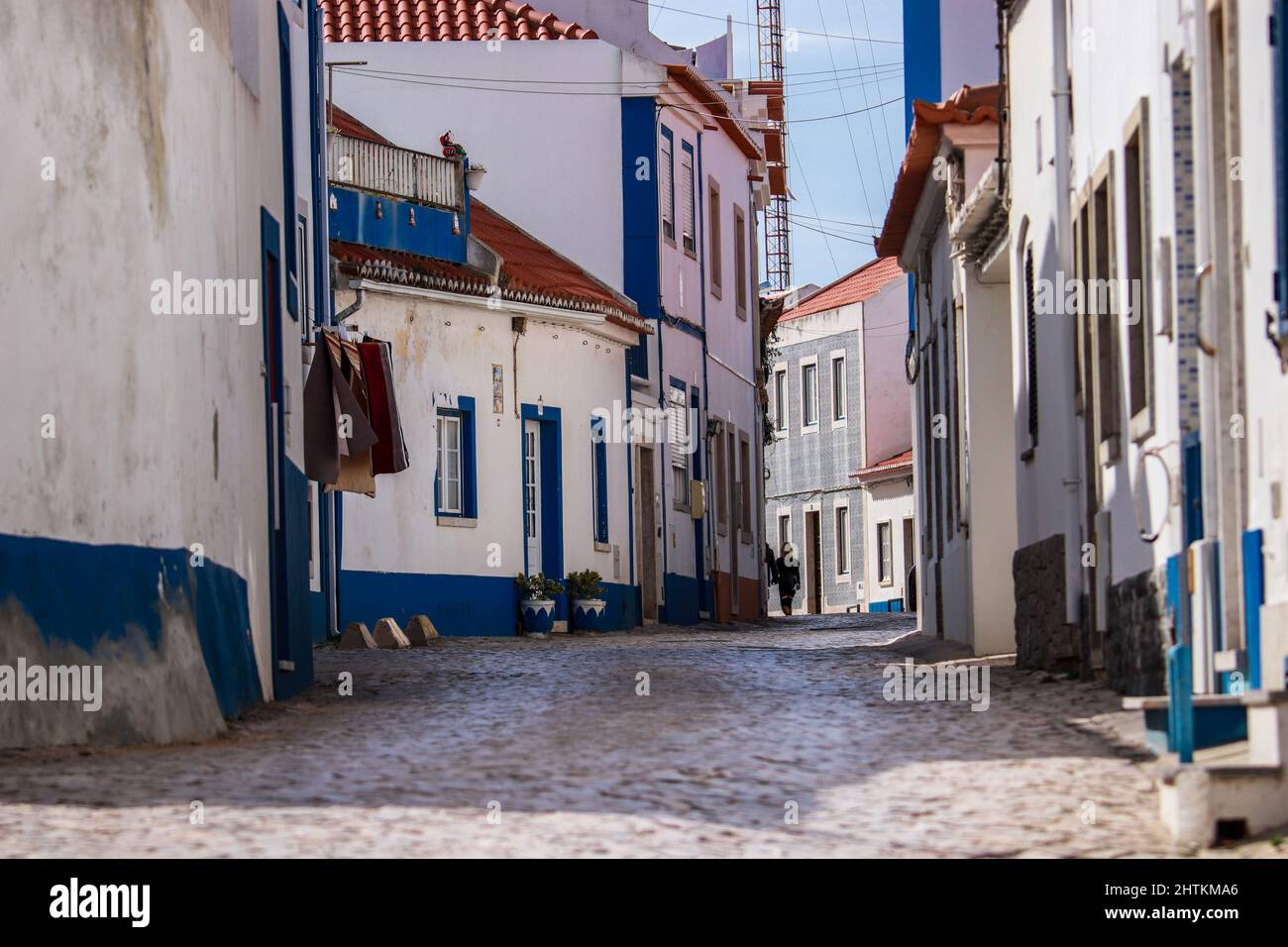 Ericeira village near Lisbon. Ericeira Portugal. Stock Photo