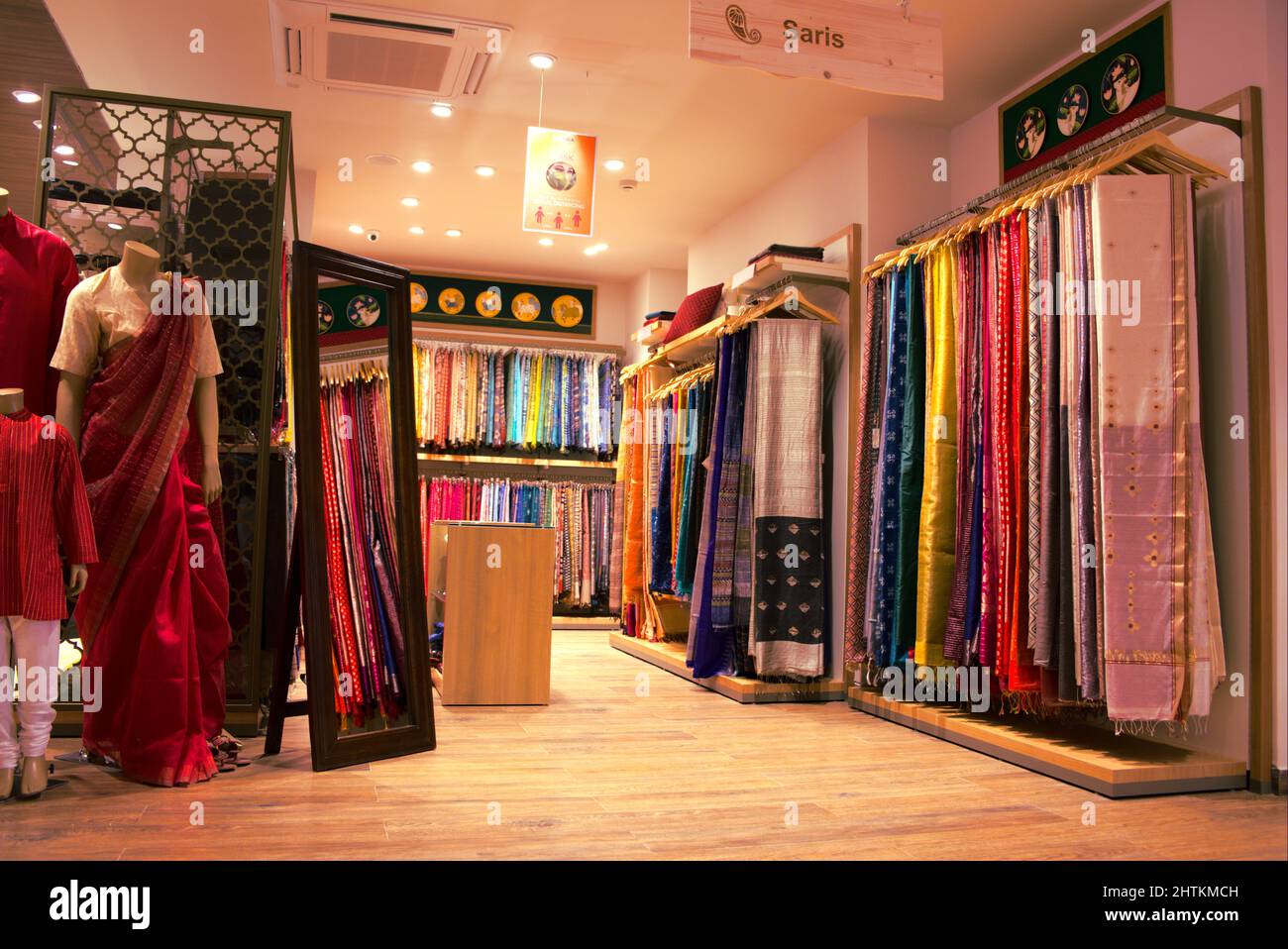 Indian, men, clothing store Stock Photo