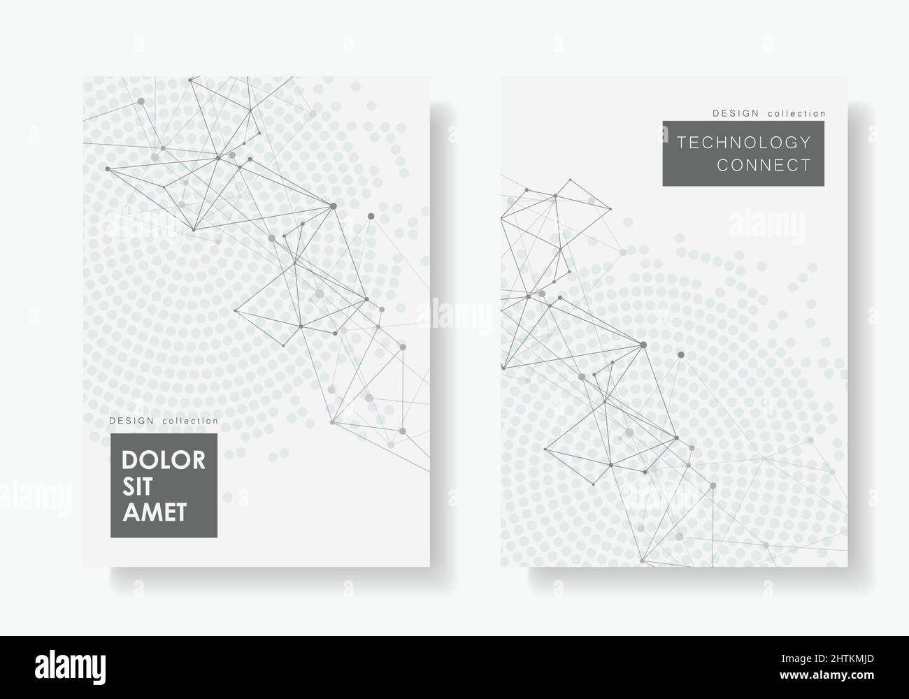 Abstract background with connected lines and dots Stock Vector Image ...