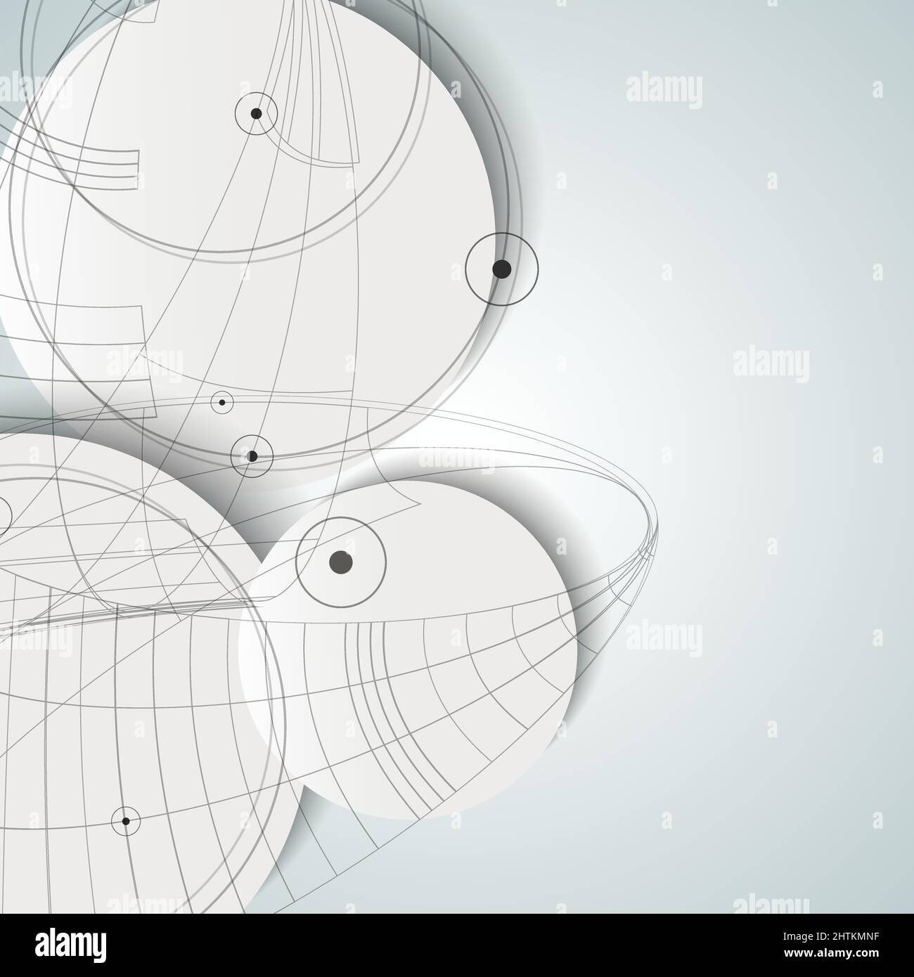 Abstract circle design template. Dots and lines background Stock Vector ...