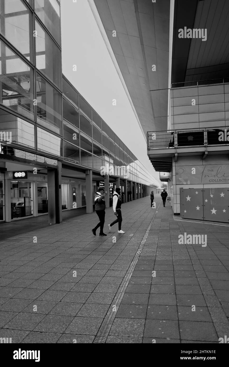 Milton Keynes Shopping centres in Central Milton Keynes and Midsummer Arcade and Midsummer Place Stock Photo