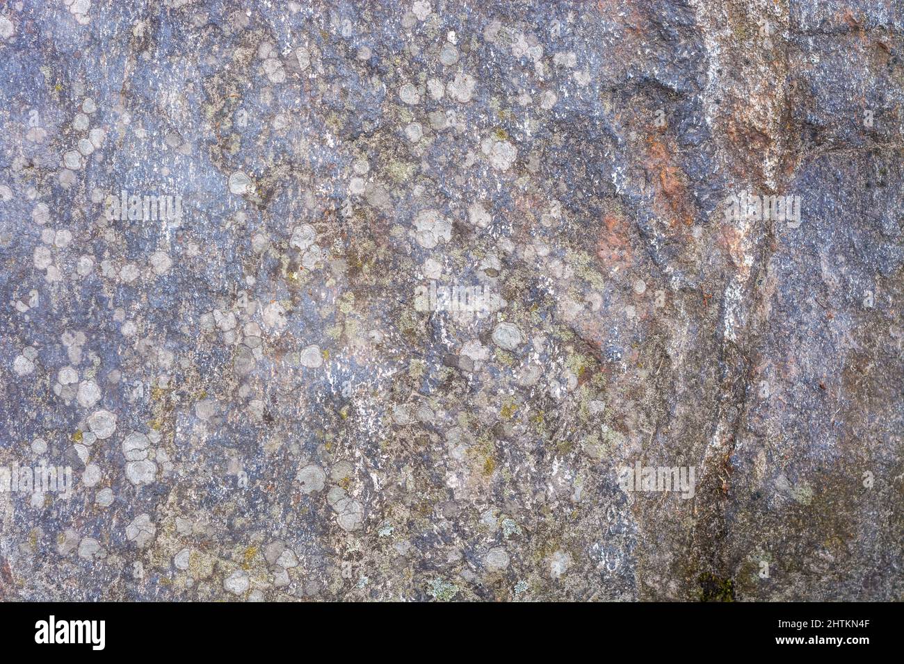 Rough rough rock surface with inclusions, for use as an abstract background and texture. Stock Photo