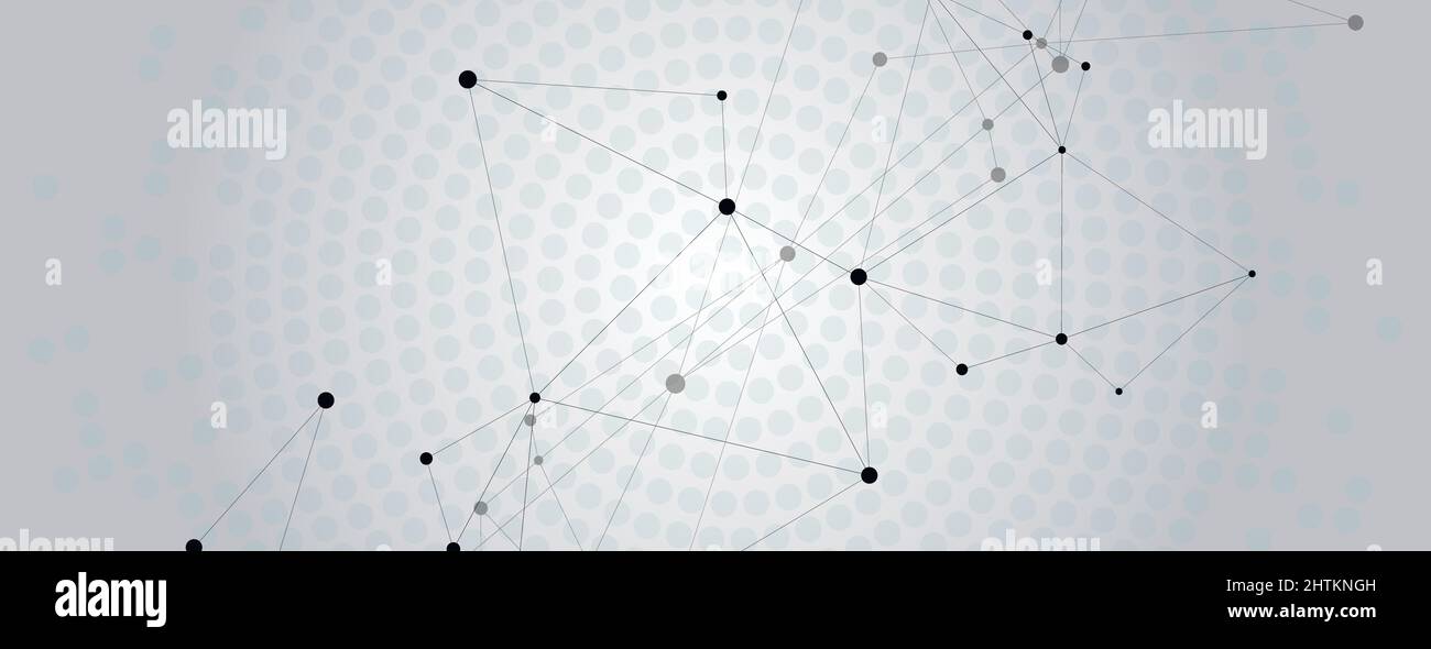 Geometric grey background connected Stock Vector